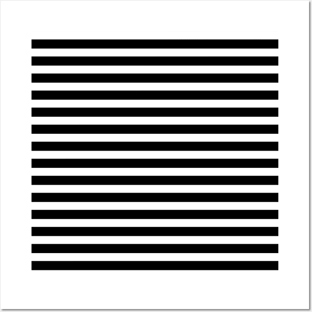 Stripes - Black + White Wall Art by NolkDesign